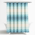 thumbnail image 2 of Lush Decor Blue, White, Multi-color Polyester Shower Curtain, 72" x 72", 2 of 11