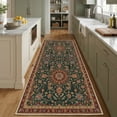 thumbnail image 3 of Runner Rugs for Hallway, 2x6 Washable Soft Non Slip Floor Rugs for Kitchen, Modern Mat for Living Room Bedroom Entryway Red & Green, 3 of 8