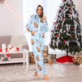 thumbnail image 2 of Adult Christmas Onesie Sleeping Capybara Adult Zipper One-Piece Pajamas Unisex Pajamas with Pockets, 2 of 6