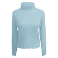 thumbnail image 3 of Women's Slim Fit Knitted Pullover Sweater With High Neck Long Sleeves Base Layer Long Sleeve Pullover Dresses for Women Fitted Sweaters for Men Womens Turtleneck Tunics Mens Slim Fit Sweater Womens, 3 of 3