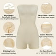 thumbnail image 3 of COMFREE Strapless Shortie Bodysuit for Women Tummy Control Shapewear Seamless Sculpt Body Shaper with Removable Straps, 3 of 6