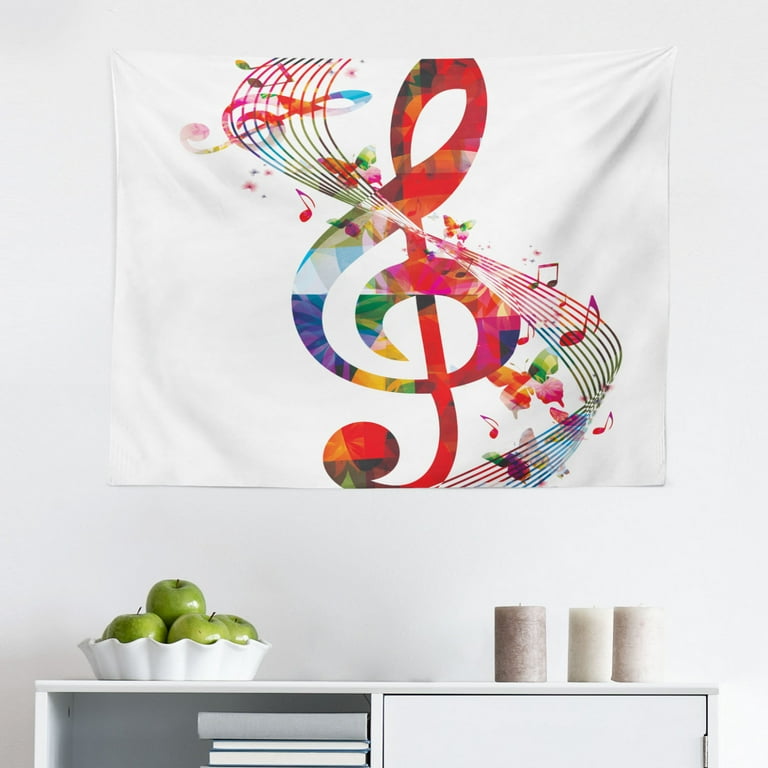 Music collage tapestry hot sale