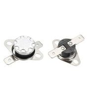 Unique Bargains 2 Pcs 100 Celsius Temperature Control Switch Thermostat NC KSD Series 250V 10A