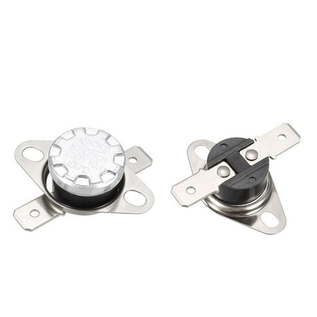 Unique Bargains 2 Pcs 100 Celsius Temperature Control Switch Thermostat NC KSD Series 250V 10A