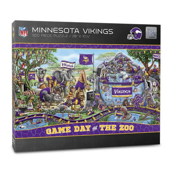 YouTheFan NFL Minnesota Vikings Game Day at the Zoo - 500 pc Puzzle