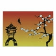 thumbnail image 1 of Flower Landscapes Cutting Board, Silhouette of a Japanese Sakura Tree, Decorative Tempered Glass Cutting and Serving Board, in 3 Sizes, by Ambesonne, 1 of 2