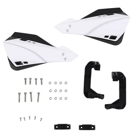 White Universal Motorcycle Handguard Motocross Hand Guard Protector for 22mm Handlebar