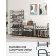 thumbnail image 3 of Organizador de armario SONGMICS de 4 niveles para zapatos, 16 pares, gris, 3 of 8