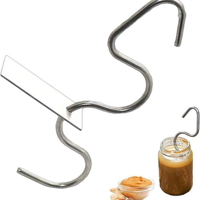 Agitador de mantequilla de maní - Herramienta mezcladora, batidora manual de mantequilla de maní natural de acero inoxidable, agitador multiusos de mantequilla de nueces