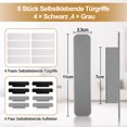 thumbnail image 4 of Baohd 8piece Durable Door And Window Handle Helper Exquisite Craft Non-Deformable No Burr Self-Adhesive Grey+Black, 4 of 6