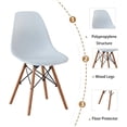 thumbnail image 5 of Holaki Modern 5 Piece Dining Table Set, 42" Faux Marble White Round Dining Table with 4 Wooden Legs Chairs, Kitchen Table and Chairs for Dining Room,Office, 5 of 6