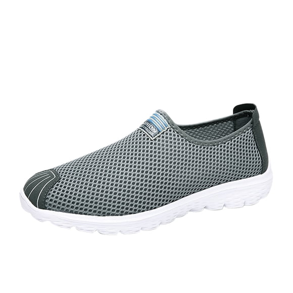 DXOUPM Slip on Shoes for Men Couple Lightweight Breathable Walking Sneakers Outdoor Going Out
