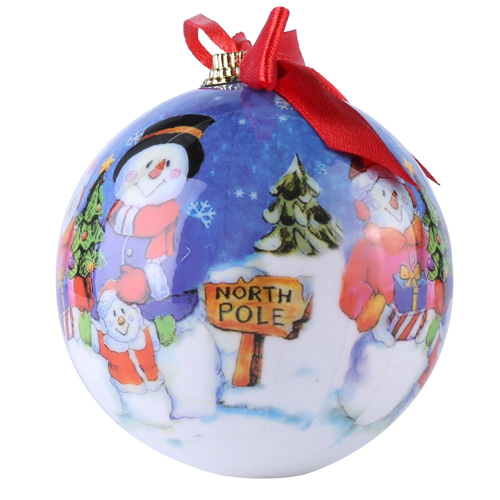 Adorable Christmas Decoration Ball Ornaments Pendants for Xmas Trees Wedding Party Home Decors, 5 Packs