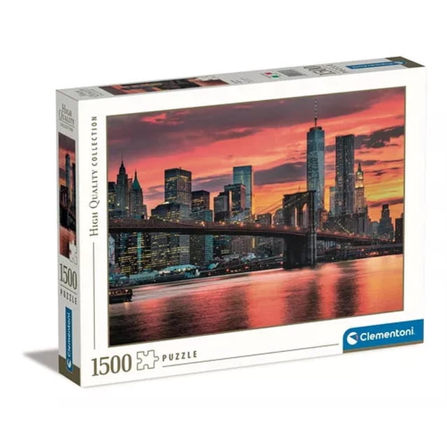 Rompecabezas Clementoni Nueva York East River Al Atardecer 1500 Piezas 31693