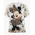 thumbnail image 5 of Tops para mujer, para enfermeras, de Disney, con dibujos de Mickey Mouse, cuello en V, camisetas de trabajo, túnica con estampado de Minnie, ropa de trabajo para cuidadores, 5 of 5