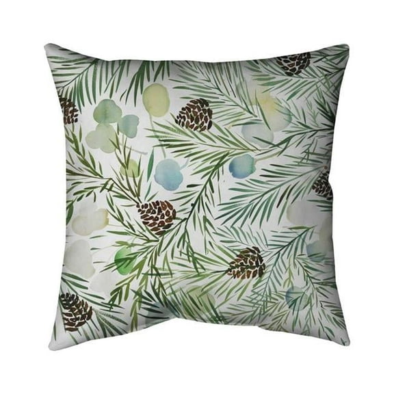 Begin Home Decor 5543-1616-HO8 16 x 16 in. Pine Cone Pattern-Double Sided Print Indoor Pillow Cover