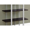 thumbnail image 4 of Bookshelf Bookcase Etagere 4 Tier 60"H Office Bedroom Metal Brown Grey, 4 of 5