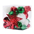 thumbnail image 4 of 45 piezas de adornos de bolas de Navidad, decoración de estrella para la parte superior del árbol de Navidad, adorno de oro rojo y negro para el hogar, colgante de Navidad Noel Natal, 4 of 5