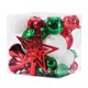 thumbnail image 4 of 45 piezas de adornos de bolas de Navidad, decoración de estrella para la parte superior del árbol de Navidad, adorno de oro rojo y negro para el hogar, colgante de Navidad Noel Natal, 4 of 5