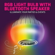 SKYLAR LED Color Changing Light Bulb with Bluetooth Speaker – E26 Standard Bulb Socket, 4 Light Modes with Remote Control Operation, Color Changing Bulb for Home, Events, Holiday