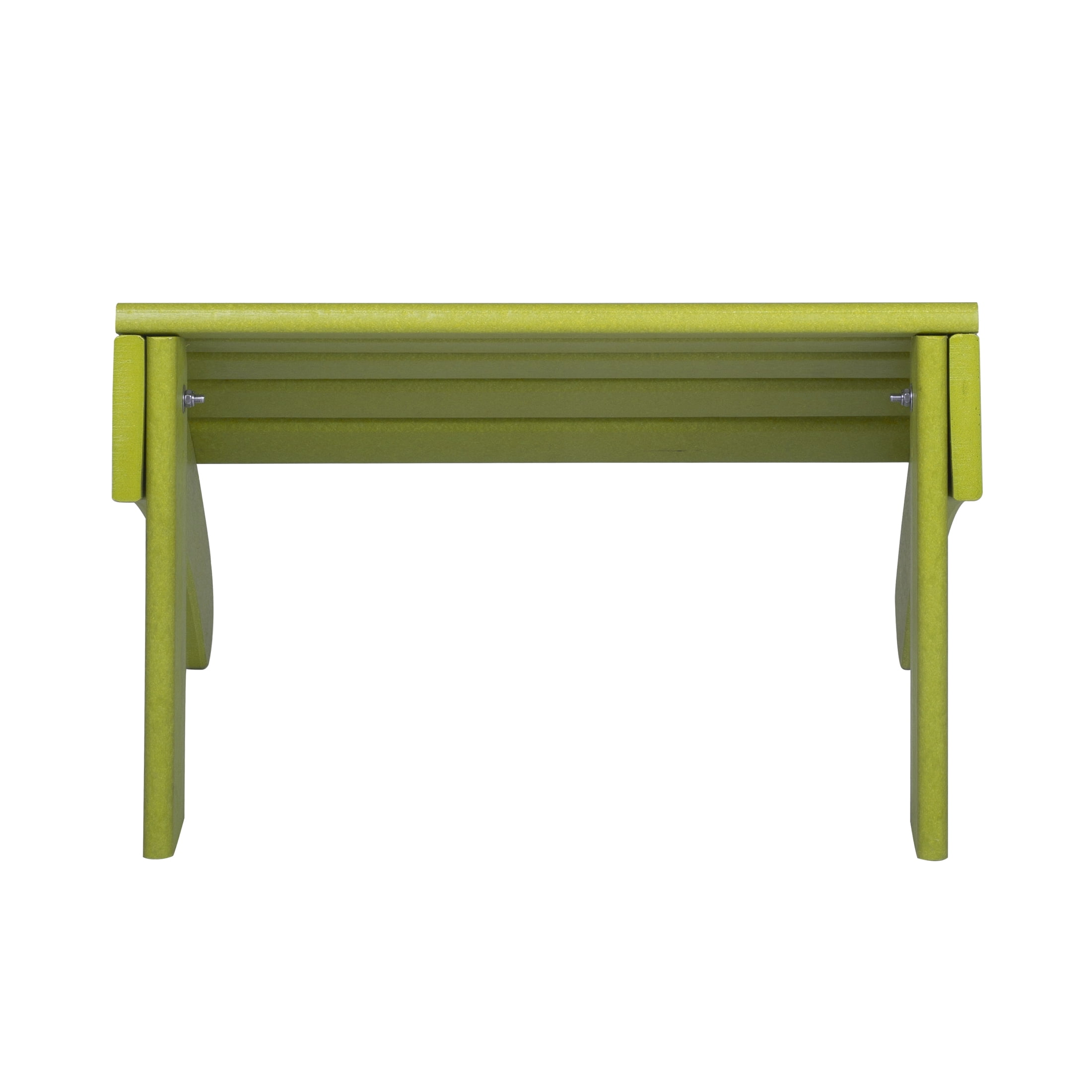 Garden Plastic Outdoor Adirondack Footrest Ottoman, Lime