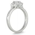 thumbnail image 2 of 1/2 Carat TW Three Stone Diamond Ring in 10K White Gold (J-K-L Color, I2-I3 Clarity), 2 of 3
