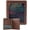 Elder Brown, variant on Soar Forge Vintage Adventurer's Portfolio – PU Leather Character Sheet Binder, Binder for DND with Spell Card Display Organizer, Clear Front Cover, and Storage Pockets (Elder Brown Gold Foil)