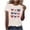 A131 Beige, variant on Mifsaly 4Th of July Cotton T-Shirts Women Red White and Blue Bows Graphic Patriotic Tees Crewneck Short Sleeve Independence Day Summer Top S