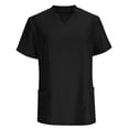 thumbnail image 6 of Women's Short Sleeve Nursing Shirts V Neck Breastfeeding Clothes Maternity Loose Fit Tops Breathable Lightweight Nursing Uniform Tops Clothes, 6 of 6
