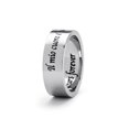 thumbnail image 2 of Il Mio Cuore E Tuo Per Sempre (Italian) My Heart is Yours Forever Ring in Stainless Steel, 2 of 4