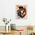 thumbnail image 2 of Nawypu  Custom Couple Portrait - Customized Couples Portrait with Personalized Text Name from Your Photo Watercolor Portraits Artistic Print Canvas Watercolour Illustration 16x20 inch, 2 of 4