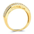 thumbnail image 2 of Wellingsale Ladies Solid 14k Yellow Gold Polished CZ Cubic Zirconia Wedding Band - Size 7, 2 of 5