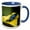 Blue/White, variant on 3drose, Blue Poison Dart Frog, Blue Poison Arrow Frog, Dendrobates Tinctorius., 11oz Two-tone Green Mug