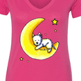 thumbnail image 4 of Inktastic Lunar Love Westie Women's V-Neck T-Shirt, 4 of 5