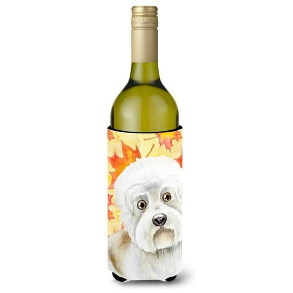 Dandie Dinmont Fall Wine Bottle Beverge Insulator Hugger