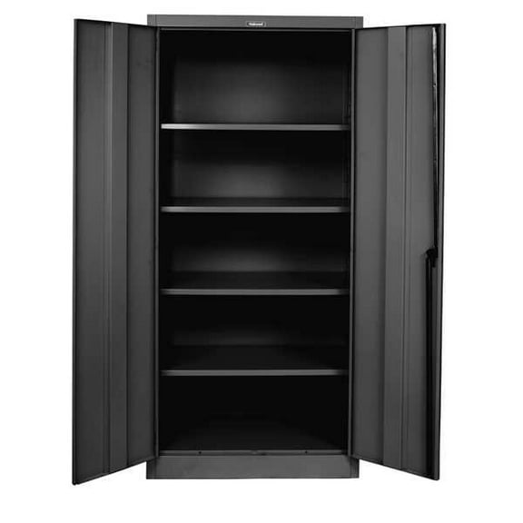 Hallowell Storage Cabinet,78"x36"x18",Black,4Shlv 815S18A-ME