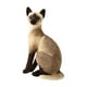 thumbnail image 2 of Lindos gatos siameses de simulación, cómodos animales de peluche acolchados, peluche de gato realista 25cm, 2 of 8