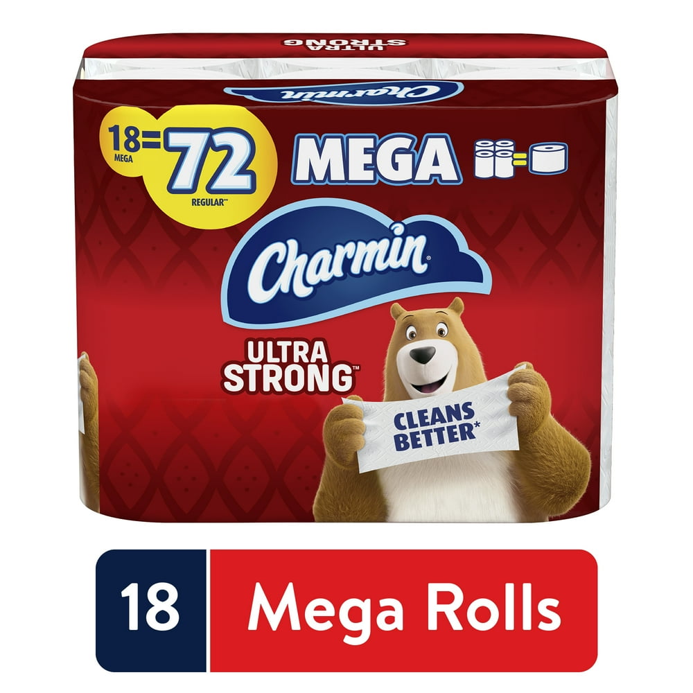 Charmin Ultra Strong Toilet Paper, 18 Mega Rolls