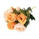thumbnail image 1 of Ramo de rosas artificiales Strade Fareast Limited 5 cabezas decoración boda San Valentín Naranja, 1 of 8