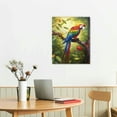 thumbnail image 2 of Nawypu Parrot Wall Art: Tropical Rain Forest Animal Picture Canvas Print Painting For Living Room Wall Decor - Beautiful Bird Framed Poster Farmhouse Modern Home Decorations, 2 of 4