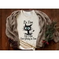 thumbnail image 3 of It's Fine I'm Fine Everything Is Fine Shirt, Cute Black Cat Tee, Sarcasm T-Shirt, Everything Is Fine, Funny Cat Tee, Funny Gift Cat Lover, 3 of 5