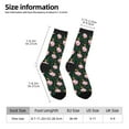 thumbnail image 2 of Logiee Pink Sleeping Fox Print Adult Socks for Men & Women,Calf Socks, Ankle Socks,Boots Socks,Breathable Casual Sock,Unisex Crew Socks, 2 of 6