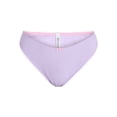 thumbnail image 6 of No Boundaries Cotton and Pointelle Thong Panties, 3-Pack, Women's XS-XXXL, 6 of 7