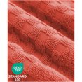thumbnail image 2 of Feather and Stitch Premium 100% Cotton 6-Piece Towel Set, Coral – Soft, Plush, and Absorbent Bathroom Towels, 2 of 4