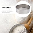 thumbnail image 4 of NUOLUX Kitchen Fine Mesh Flour Sifter Stainless Steel Silver Net Flour Sieve Sifting Strainer Cake Baking Powdered Sugar Filter Mesh, 4 of 4
