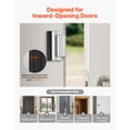 thumbnail image 5 of VEVOR Door Reinforcement Lock, 2 Pack Home Security Door Lock, with 3 Inch Stop Withstand 800 lbs of Force, with 8 Screws, for Inward-Opening, Aluminum Alloy, Add Extra High Security to Your Home, 5 of 9