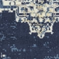 thumbnail image 4 of Nourison Grafix Persian Center Medallion Navy Blue Area Rug, 4 of 8