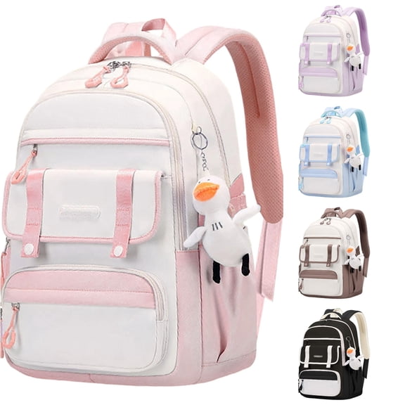 Gyujnb School Backpack, Backpack School Bag Large Capacity Lightweight Durable Bookbag for Elementary Middle High School Students, Backpack for School