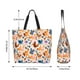 thumbnail image 5 of Balery Cute Chickens Bolsa Tote Estilo Estético con Cremalleras, Bolsa de Hombro, Bolsa de Compras Grande y Plegable, 5 of 8