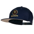 thumbnail image 2 of Kuumba Kwanzaa Embroidered Superior Cotton Twill Flat Bill Prostyle Snapback Cap - Navy OSFM, 2 of 5